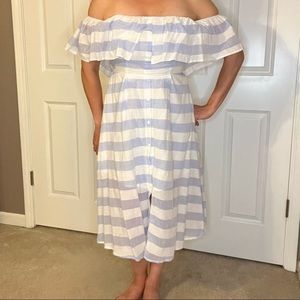 Lulus Off The Shoulder Midi Dress